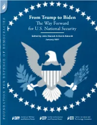 From Trump to Biden the Way Forward for U.S