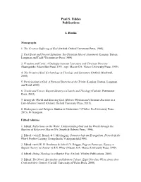 Full List of Publications