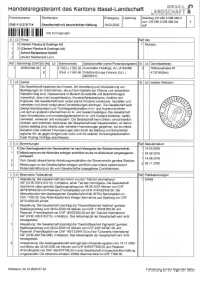 Handelsregisteramt Des Kantons Basel-Landschaft Lllllililililiil Ilril Il