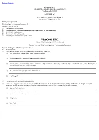 VIACOM INC. (Name of Registrant As Specified in Its Charter)