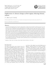 Implications of Climate Change on Flow Regime Affecting Atlantic Salmon © Author(S) 2007