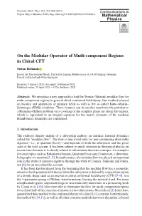 On the Modular Operator of Mutli-Component Regions in Chiral CFT