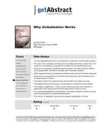 Why Globalization Works