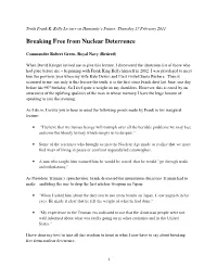 Breaking Free from Nuclear Deterrence