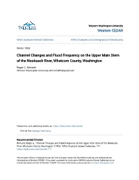 Channel Changes and Flood Frequency on the Upper Main Stem of the Nooksack River, Whatcom County, Washington