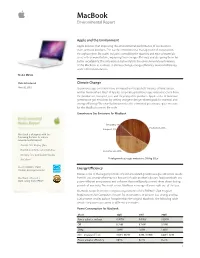 Macbook Environmental Report
