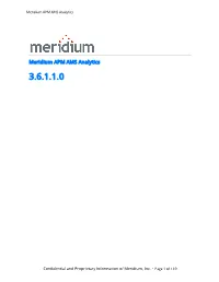 Meridium APM AMS Analytics