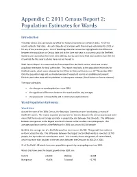 Population Estimates for Wards