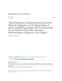 Revisionist History and Post-Hypnotic Suggestions on the Interpretation Of