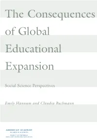 The Consequences of Global Educational Expansion