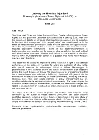 Undoing the Historical Injustice? Drawing Implications of Forest Rights Act (2006) on Resource Governance