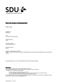 What Is the Function of Confirmation Bias?