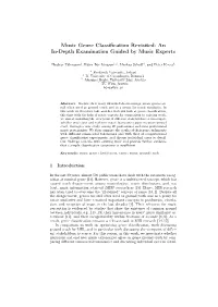 Music Genre Classification Revisited: an In-Depth Examination Guided By