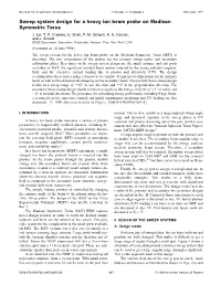 Sweep System Design for a Heavy Ion Beam Probe on Madison Symmetric Torus J