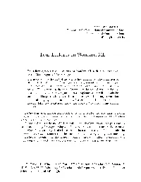Four Lectures on Standard ML