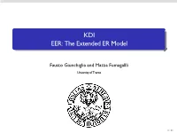 KDI EER: the Extended ER Model