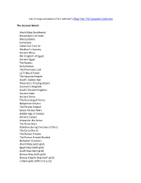 List of Maps Included in Terri Johnson's Map Trek: the Complete