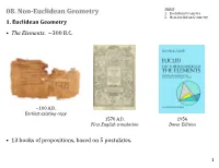 08. Non-Euclidean Geometry 1