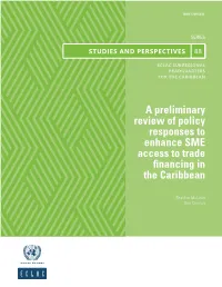A Preliminary Review of Policy Responses to Enhance SME Access to Trade Financing in the Caribbean
