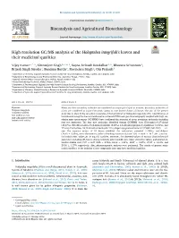High Resolution GC/MS Analysis of the Holoptelea Integrifoli's Leaves And