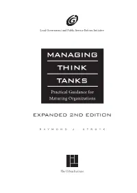 Managing Think Tanks