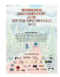 2018 Corridor Management and Interpretive Plan