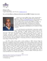 February 4, 2005 for Immediate Release Contact: Loretta Parham, (404) 978-2000 Or Lparham@Auctr.Edu