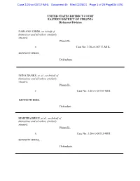 Gibbs V Rees Memorandum in Support of Motion for Final Approval