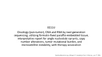 Mirepoix LLC on Behalf of Caris Life Sciences, June 22, 2020 No Revisions to These Recommendations