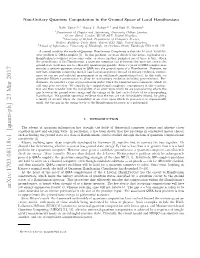 Non-Unitary Quantum Computation in the Ground Space of Local Hamiltonians