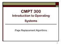 Page Replacement Algorithms