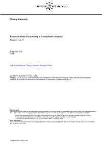 Reconstruction of Autonomy in Transactional Analysis Brajovic Car, K