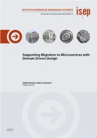 Supporting Migration to Microservices with Domain Driven Design