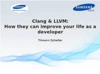 Clang & LLVM: How They Can Improve Your Life As a Developer