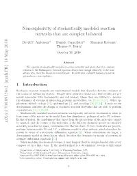 Non-Explosivity of Stochastically Modeled Reaction Networks