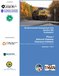 Phase I National Gateway Clearance Initiative Documentation