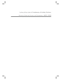 The Globus Toolkit Lecture of the Course of Complements of Enabling Platforms