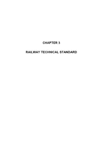 Chapter 3 Railway Technical Standard