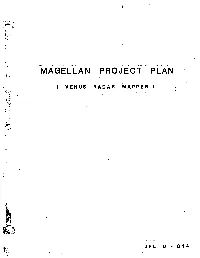 Magellan Proj·Ect Plan