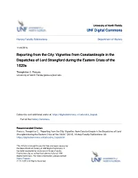 Vignettes from Constantinople in the Dispatches of Lord Strangford During the Eastern Crisis of the 1820S
