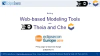 Web-Based Modeling Tools Theia And
