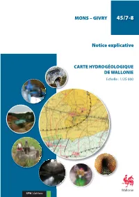Carte Hydrogéologique De Mons-Givry 45/7-8
