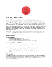 Guide to Making a Campaign Bible” by DM Rob and DM Matt of Dungeon Master of None