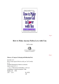How to Make Anyone Fall in Love with You.PDF