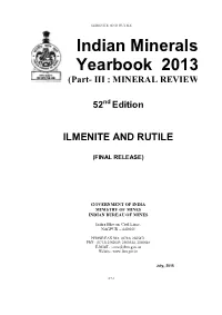 Ilmenite and Rutile
