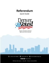 Referendum Quick Guide