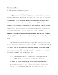 The University at War1