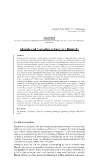 Absolute and Everlasting in Einstein's Relativity