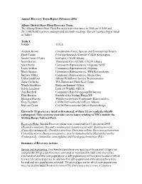 Annual Recovery Team Report February 2006