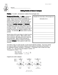 Name___Making Models of Atoms & Isotopes